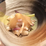 椿や - 浜防風とかすべの酢味噌和え