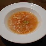 阪南洋風食堂クゥクゥ - ランチ：スペシャル　スープ　野菜のコンソメスープ