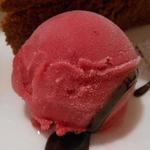 阪南洋風食堂クゥクゥ - ランチ：スペシャル　デザート盛合せ　カシスシャーベット