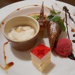 阪南洋風食堂クゥクゥ - ランチ：スペシャル　デザート盛合せ