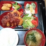B & B レストラン　ムジカ - 日替わり定食（串カツ） 530円