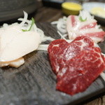 焼肉屋 かねちゃん 至粋亭 - 馬刺3点