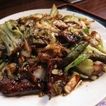 中華処タカノ - レバー炒め味噌味