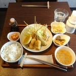 串揚 やまと - 串あげ定食900円