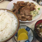 楽水軒 - 豚生姜焼ライス