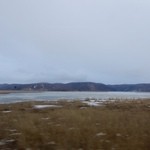 鮨処 むらかみ - ［2016/03］釧路湿原東の塘路湖は凍っています。