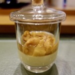 群来膳 - ［2016/03］酒肴⑩ うにの茶碗蒸し