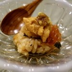 群来膳 - ［2016/03］浜中産うにといくら うに和えしゃり