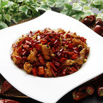 Very popular fried chicken with Sichuan style chili pepper flavor!