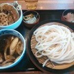 久兵衛屋 - 鴨つけ汁うどんと野菜天丼のランチセット