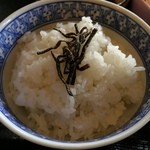 千世倭樓 潮の音 - ご飯（少し柔か）+梅昆布