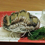 緑水亭 - 鮑活造り（夕食）