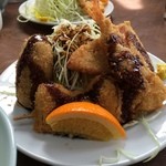 梅月食堂 - ミックスフライ定食（￥600円）