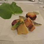 マクシヴァン - 椎茸に長芋、紫芋、きびなご、鹿児島の筍のフリット