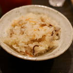 虎白 - 「飯物」月の輪熊の炊き込みご飯　2016年1月