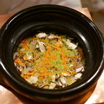 虎白 - 「飯物」月の輪熊の炊き込みご飯　2016年1月