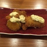 やまさん - 揚げ物 (ズッキーニ、穴子、太刀魚)