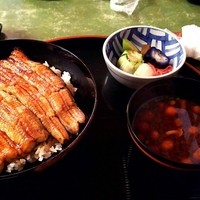 うなぎ秋本 - 共水うなぎ（丼）となめこ椀