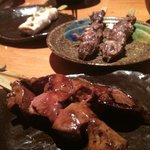 京都 丹波黒地鶏かずき - 串