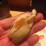 鮓 きずな - かきひと肌に火入れ