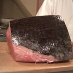 中乃見家 - 別名黒マグロ、厚い皮の内側に鎧のようなウロコがビッシリ