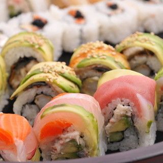 创意美食和寿司卷握寿司