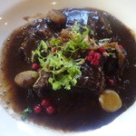 Maison Kammerzell - 雌鹿のソテー？栗が添えてあり、他にオレキエッティの様なパスタを炒めた物が付きました