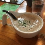 俺のラーメン あっぱれ屋 - スーパーつけ麵のスープ