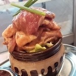 網焼きジンギスカン 羊肉酒場 悟大 - 壺漬け特上肩ロース(羊)