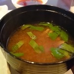 小石澤 - 味噌汁。あっぷ。