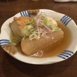 春のお店 - おでん(大根、厚揚げ、玉子)