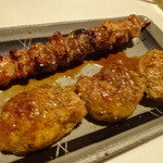 丹波地鶏とビオワイン 六賢 - 若、ミンチ（つくね）