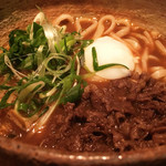 うどん山長 - 牛煮込みカレーうどん@1,000円＋税