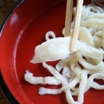 武蔵野うどん きやんち - 【2016.4.2(土)】濃厚豚つけ麺(並盛・430g)680円の麺