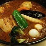 カリー＆カフェ SAMA - トマトスープ＋ポーク（辛さ４番）1100円