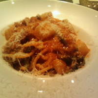 サルティンバンコ - トマトとジャガイモのスパゲッティ