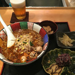 星火 - 黒胡麻担々麺と黒米のおにぎり膳