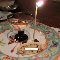 フレンチ割烹 宿 - ＜2016年３月・再訪＞　Birthdayのお祝い♡　デザートの一つ目。