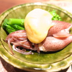 月よみ庵 - 菜の花と蛍烏賊酢味噌