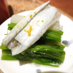 月よみ庵 - 細魚　根芋と芹