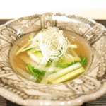 銀座 よし澤 - 止椀　クエのスープ