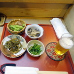 ビールとお通したち