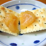 伯蕎庵 しばた - 2016年4月　サービスのクラッカー