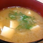 松屋 - 味噌汁を豚汁に変更～。