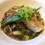 嘉門 - さわらのお魚料理。あんかけが最高！わさびとともに。