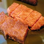 嘉門 - サーロイン。油がノリノリです。