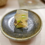 日本橋蛎殻町 すぎた - オコゼのあらで作った煮凍り