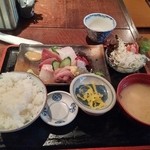 居酒屋 金時 - 上刺身盛合せ定食(1000円)