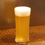 レンゲ - まずは、生ビールで乾杯