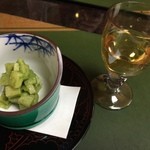 日本料理 竹茂 - 筍の木の芽和え
            ノンアルコールの梅カクテル